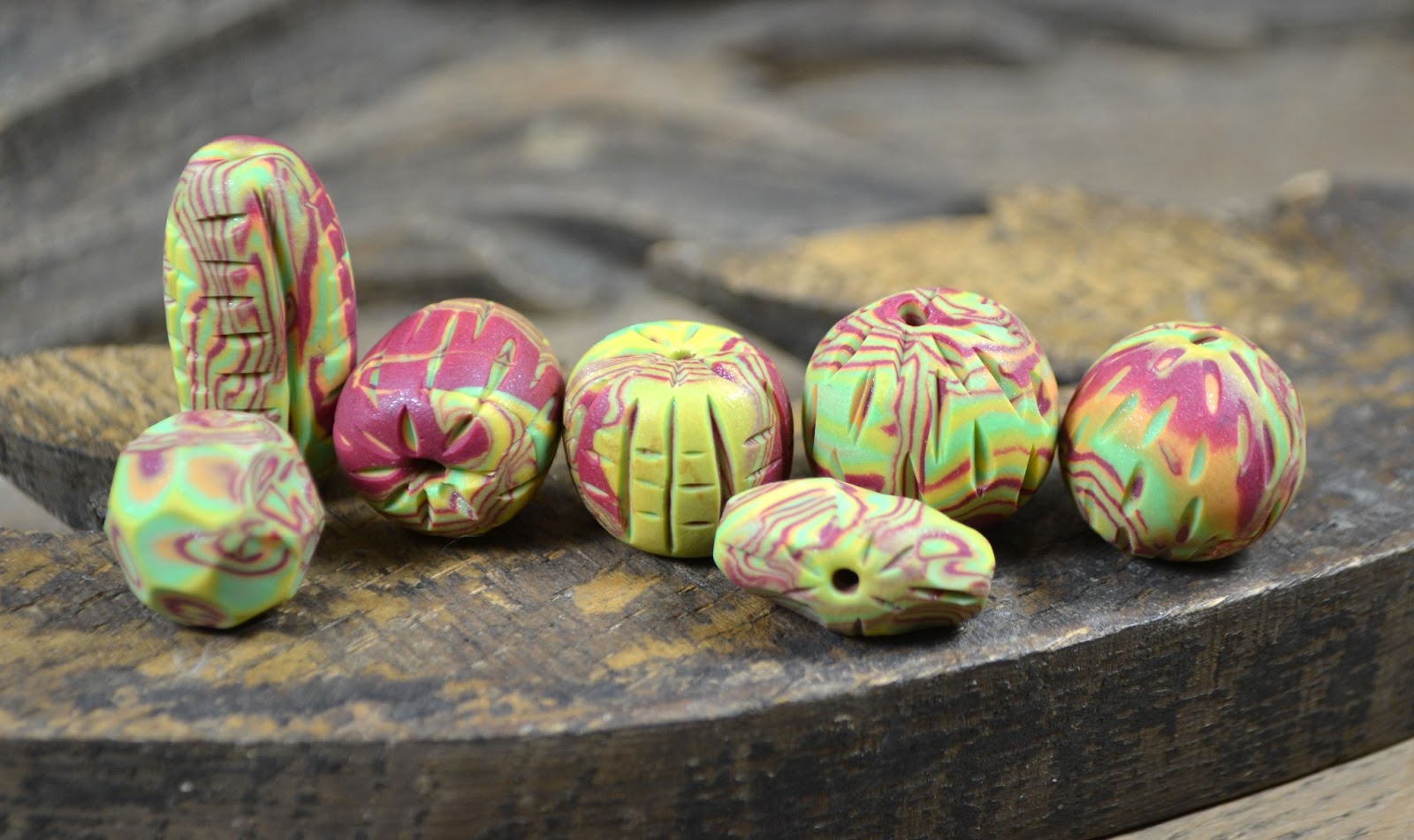 Art Jewelry Elements Carving Polymer Clay