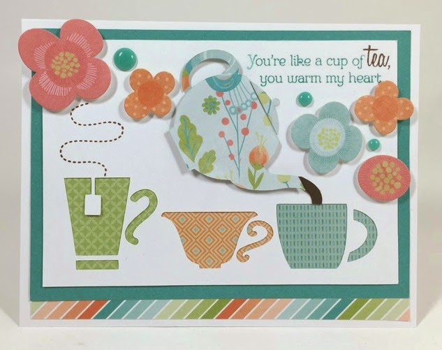 Cricut Tea Party card