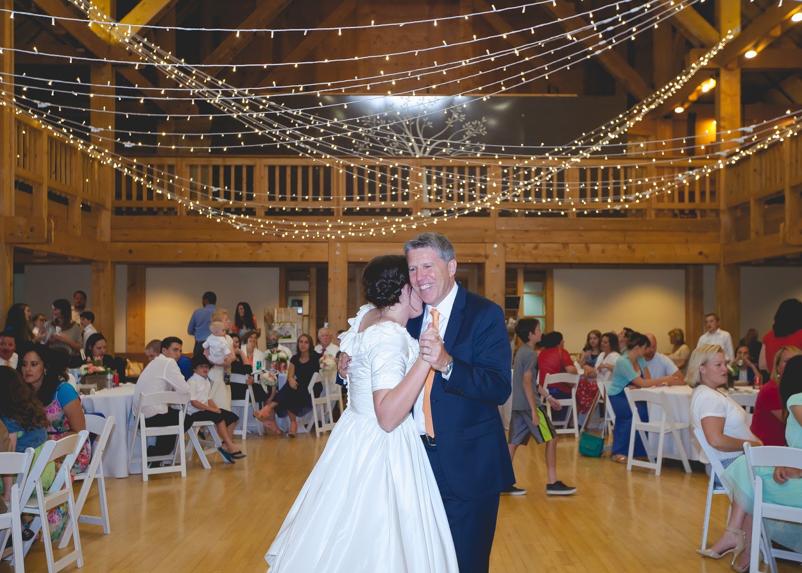 Peach and Navy Blue Wedding with a Hot Dog Bar! Karins Kottage