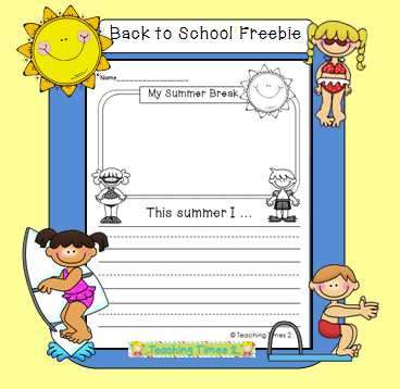 Back To School Freebie - Teaching Times 2