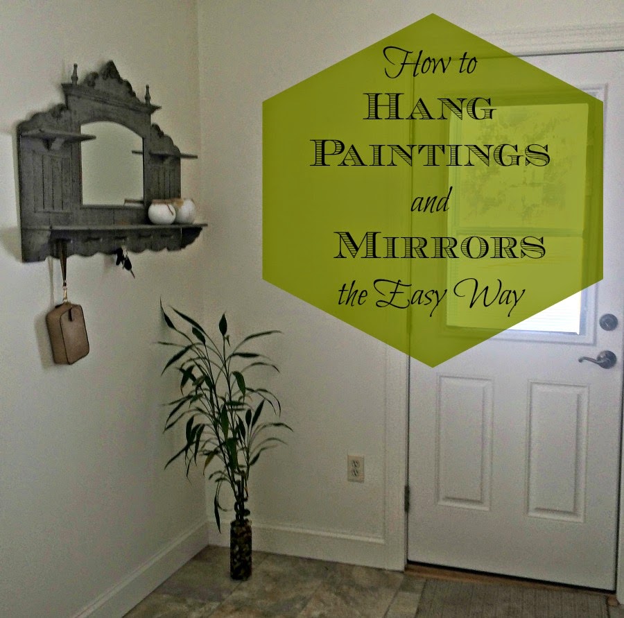 Happy House and Home The Easy Way to Hang Large Paintings and Mirrors