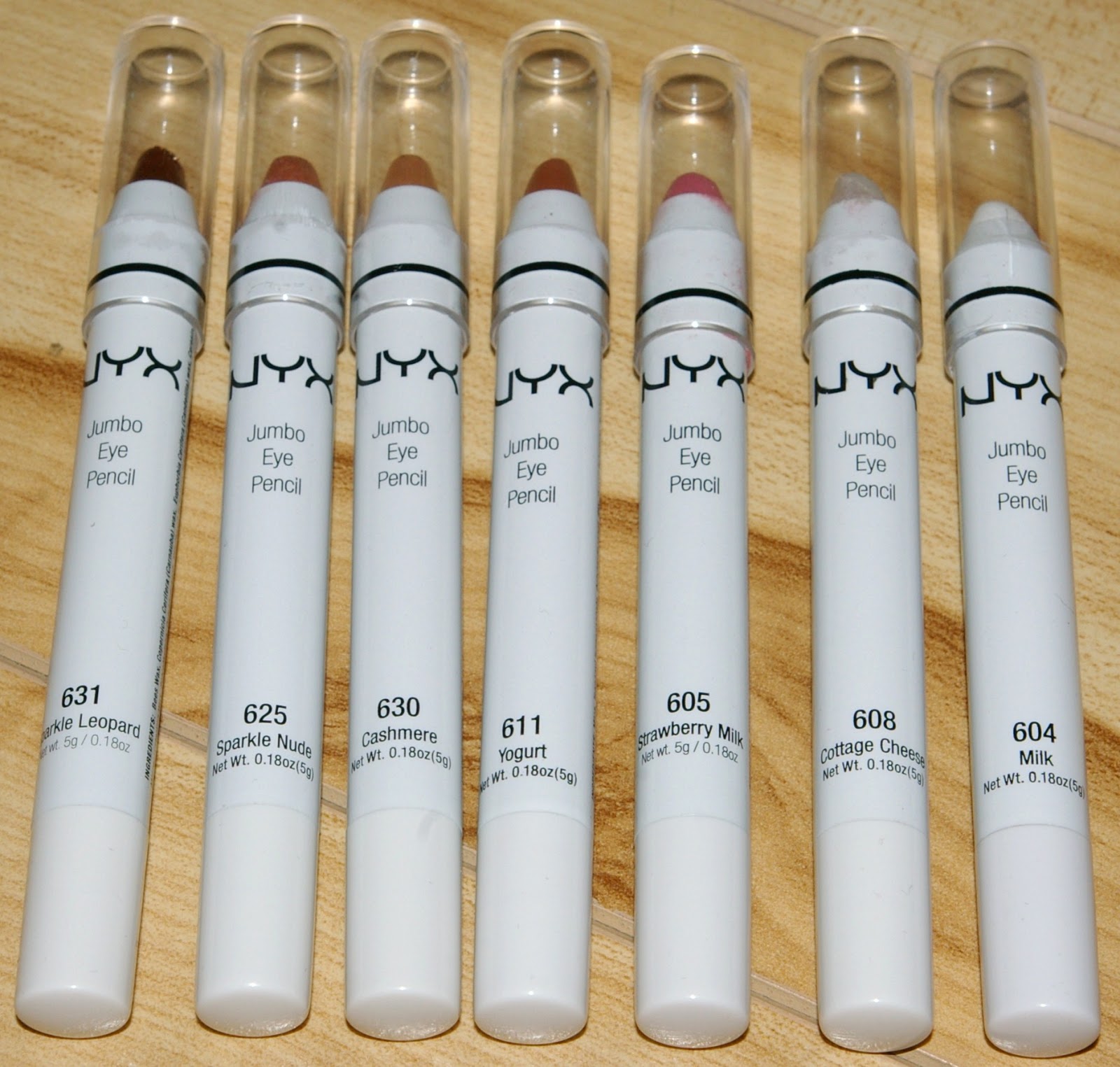 The Polish Jinx NYX Jumbo Eye Pencils In Sparkle Leopard, Sparkle Nude