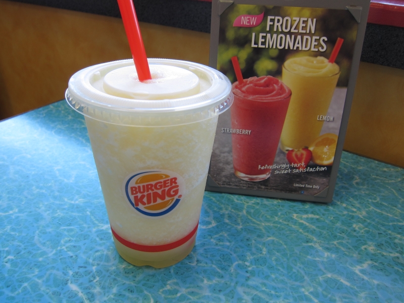 Review Burger King Frozen Lemonade Brand Eating