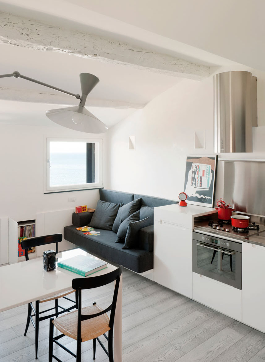 Attic Penthouse Has White Charm Attic Penthouse Has White Charm
