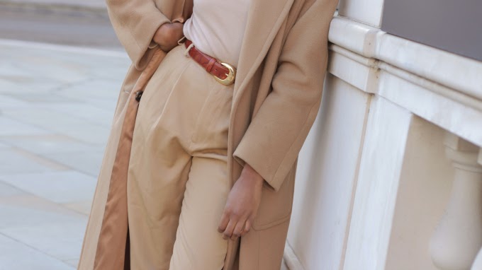 Vintage Wear, Brown, Cognac, Belt, Camel Coat, Caramel Coat, Beige