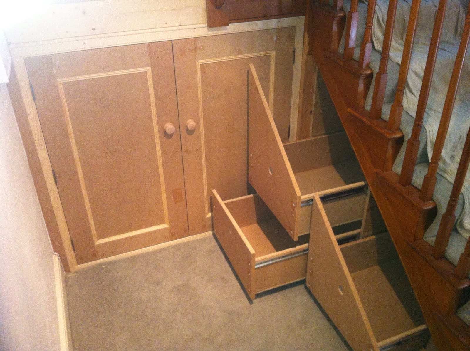 Under Stair Storage System Gallery Cute Homes
