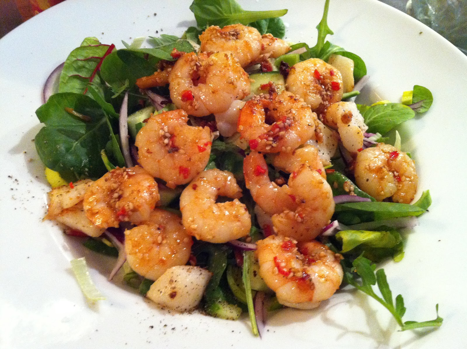 scampi salat oppskrift