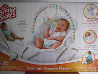 BRIGHTSTARTS Savana Dream Rocker Baby Bouncer and Rocker