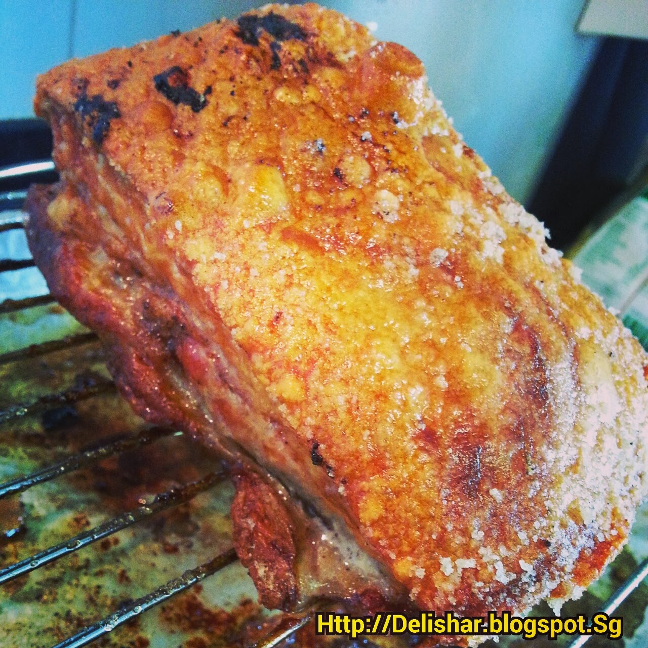 Siew Yok (Chinese Roasted Pork Belly) Delishar Singapore Cooking