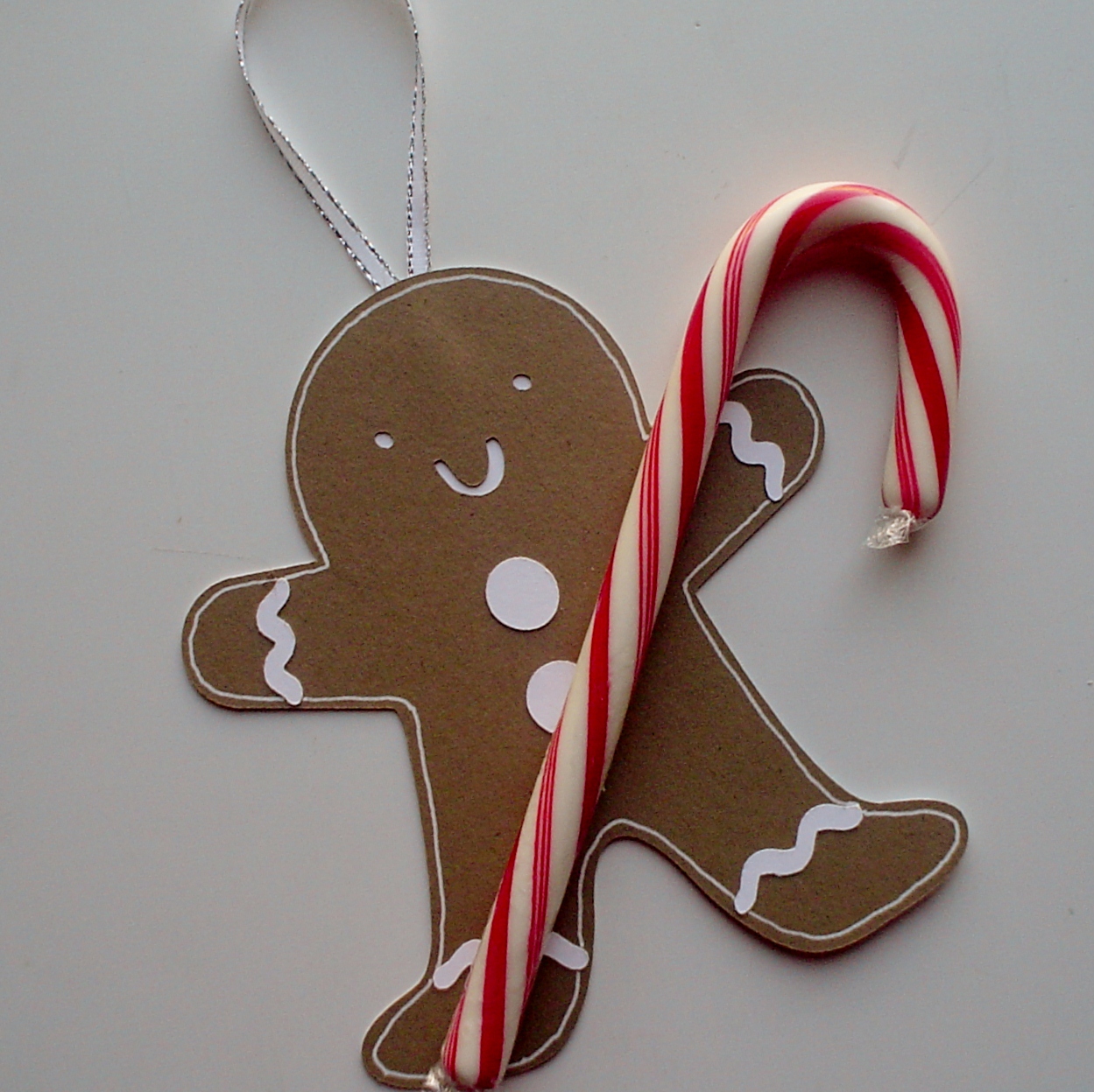 Carol's Creations Gingerbread Man Candy Cane Holder/Ornament