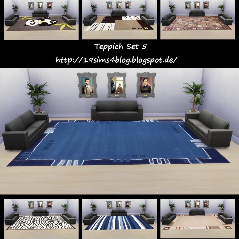 Sims 4 CC's The Best Rugs by 19 Sims 4 Blog