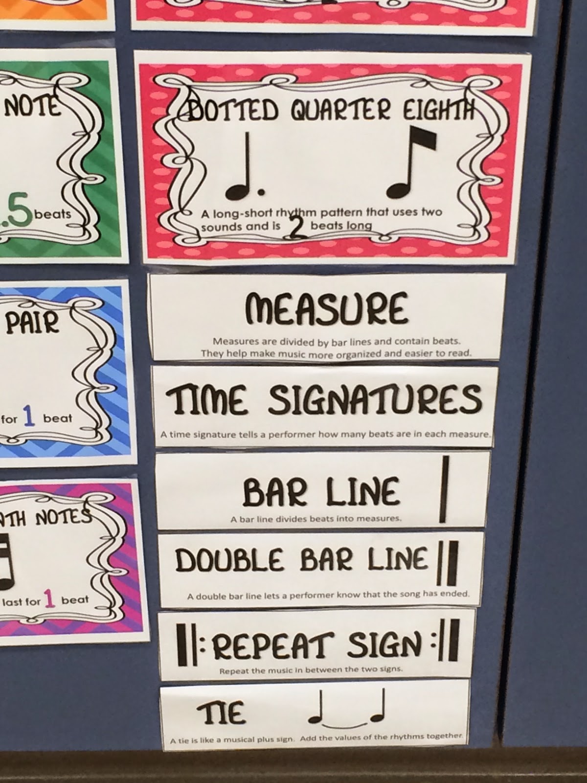 The Sweetest Melody Rhythm Word Wall Freebie