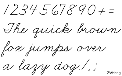 Different Handwriting Fonts