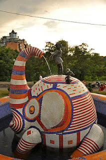 child-friendly art at Children's Landscape Park in Ukraine