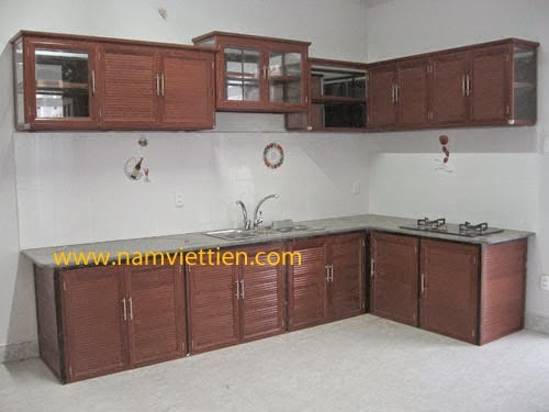 tủ bếp nhôm kính mẫu tủ nhôm kính đẹp