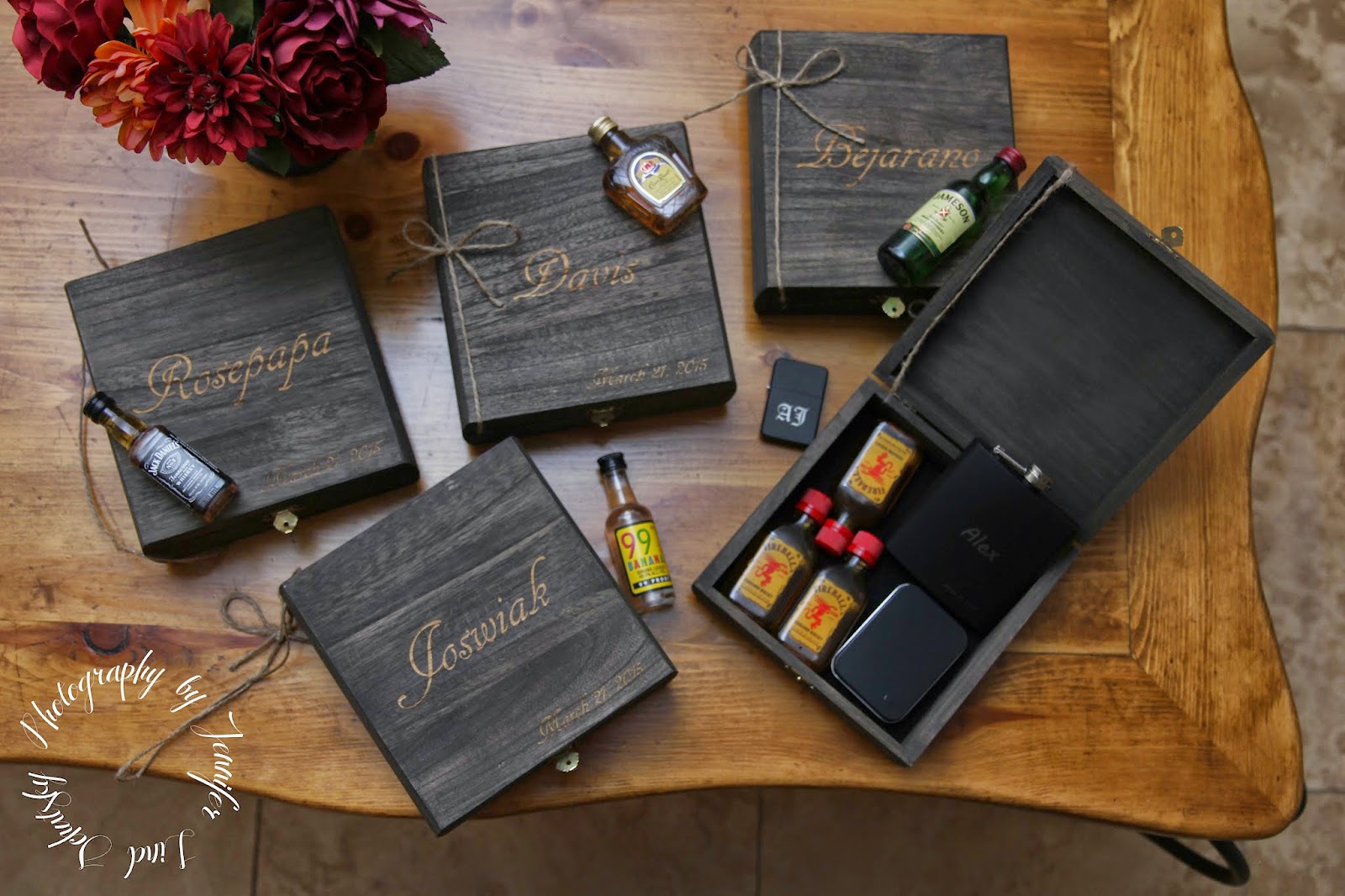 these personalized groomsmens gifts were beautiful, each groomsman ...