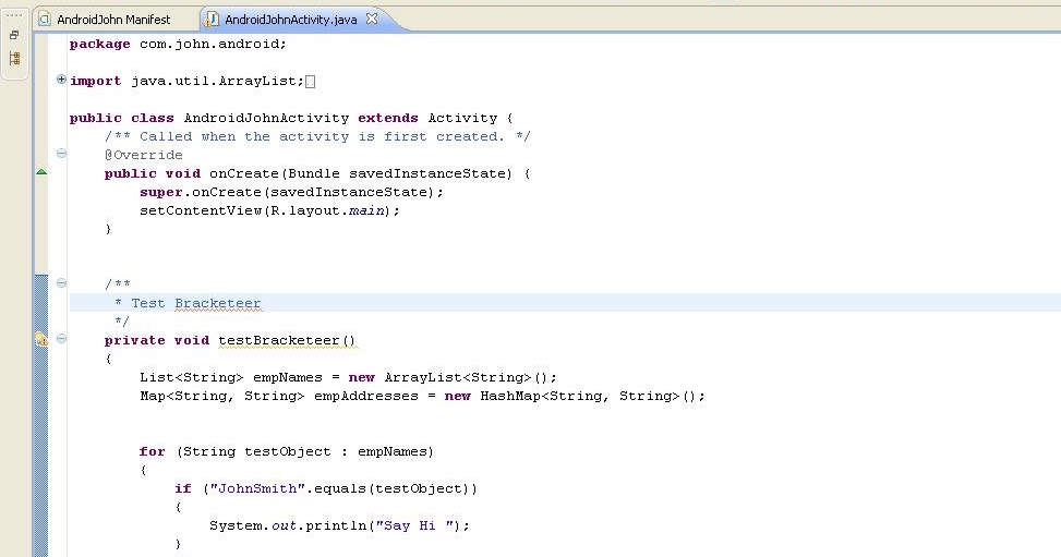 John's Techno Phile Bracketeer Bracket your Java Code in Eclipse