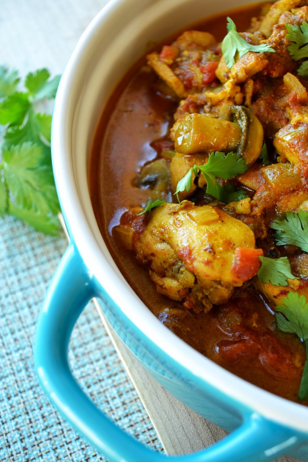 Chicken & mushroom curry