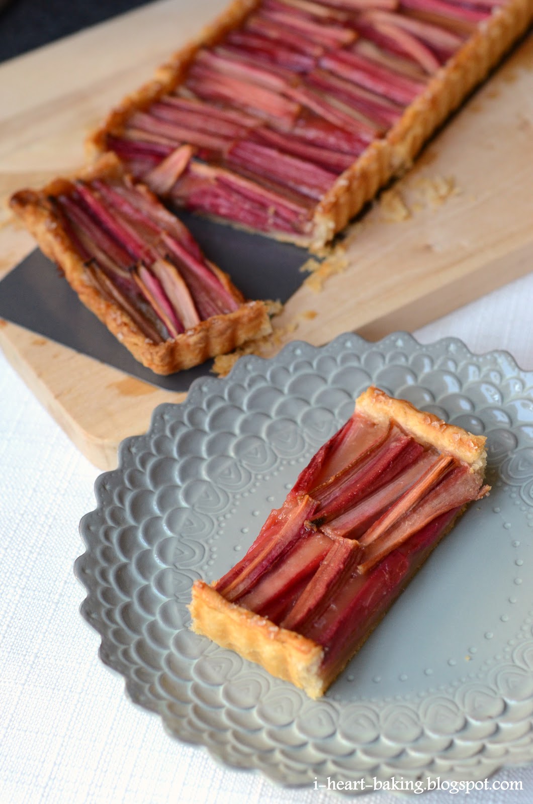 i heart baking! rhubarb and honey tart