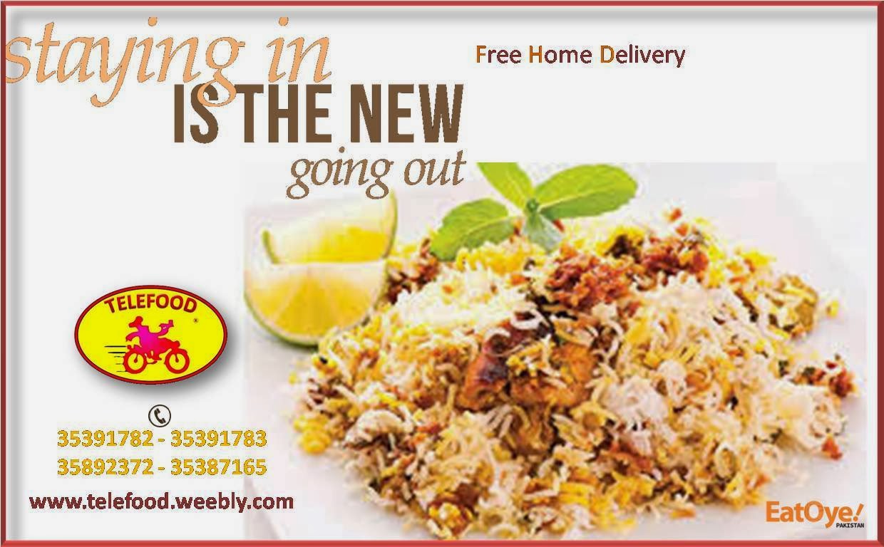 Food home delivery restaurants and outlets in Karachi
