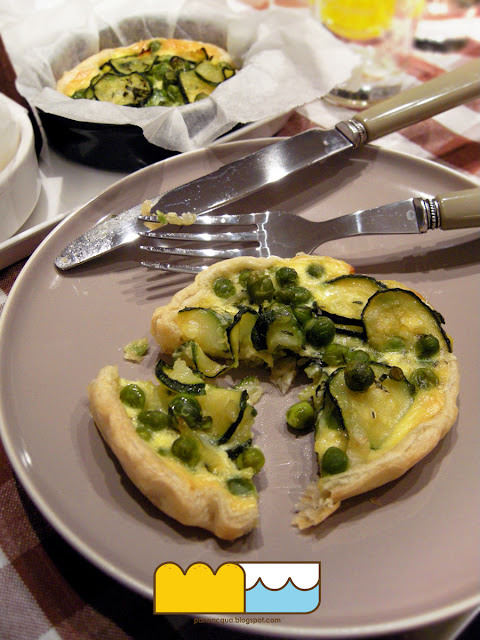 mini quiche agli ortaggi verdi