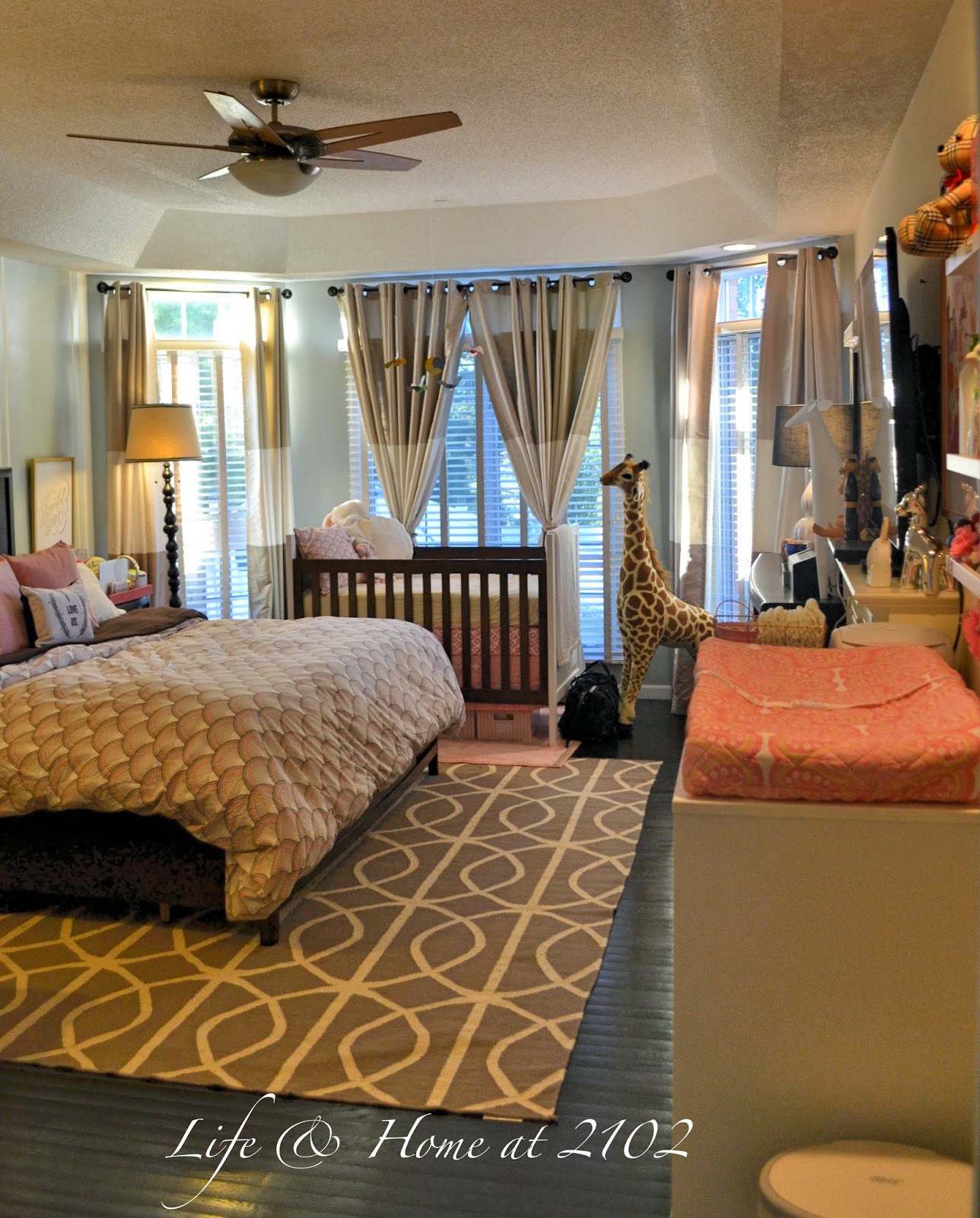 Life & Home at 2102 Master Bedroom with Nursery REVEAL!