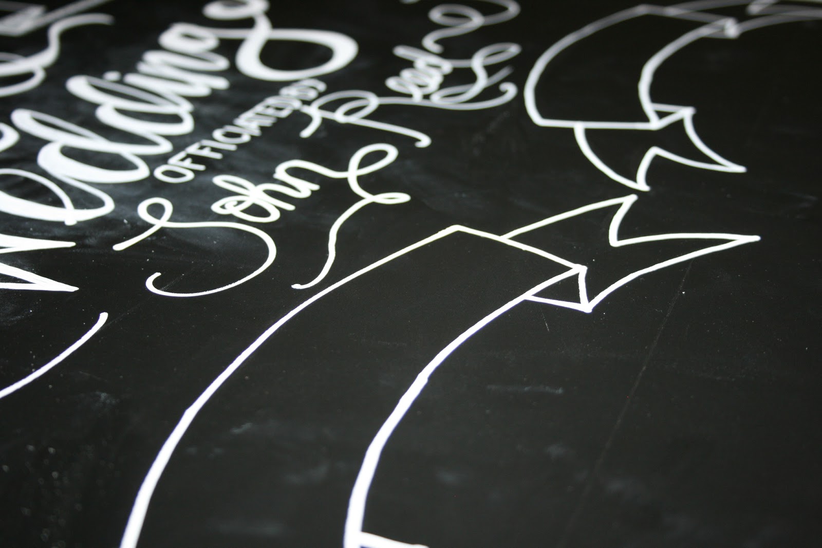On Our Way Down the Aisle Chalkboards