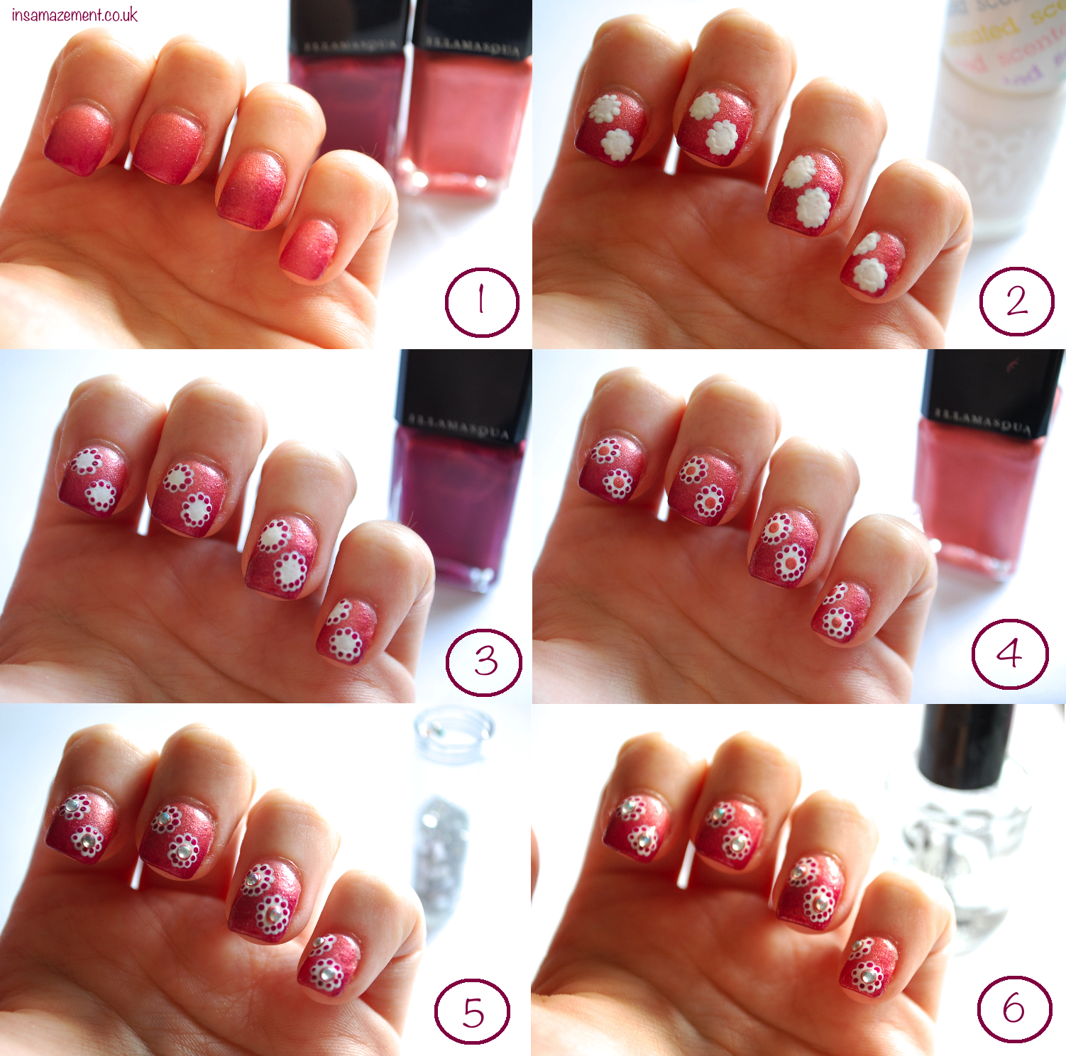 Japanese Inspired Floral Nail Art Tutorial