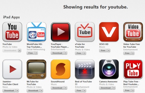 YouTube's iPad