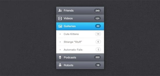 Vertical Navigation Menu (PSD) Vertical Navigation Menu (PSD)