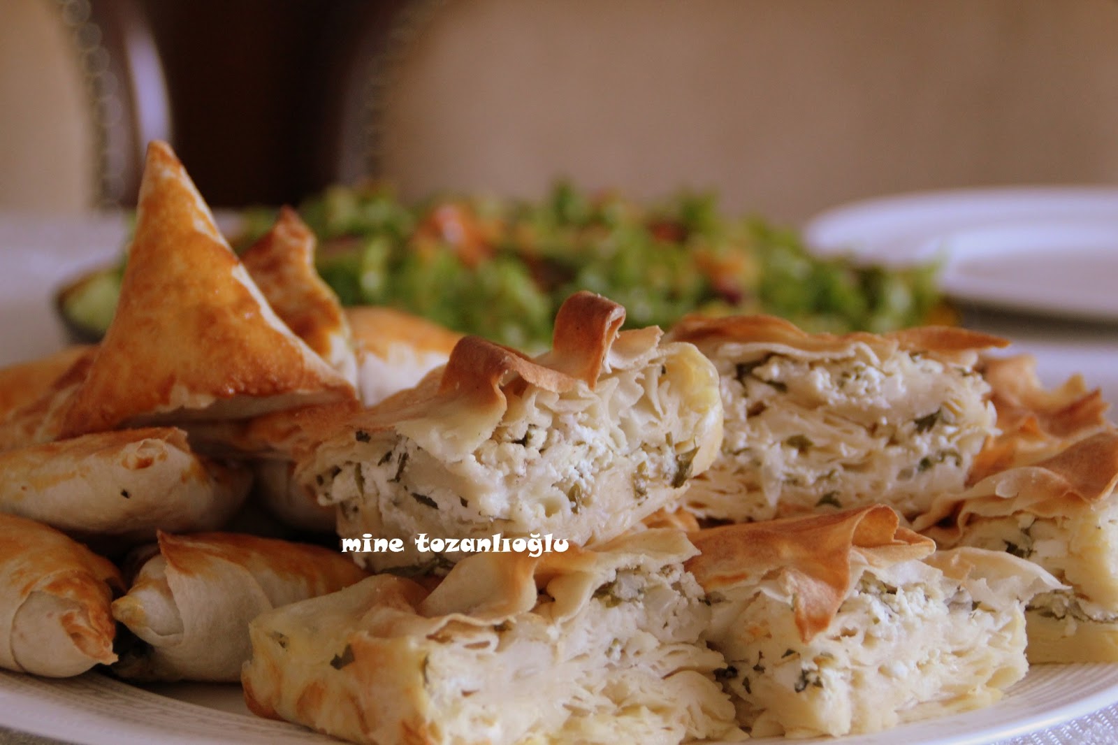 MİNE TOZANLIOĞLU Pazılı Muska Böreği, Peynirli Pırtık Böreği