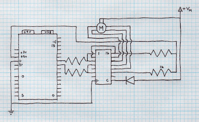 paintbot parts: Unipolar Stepper Circuit
