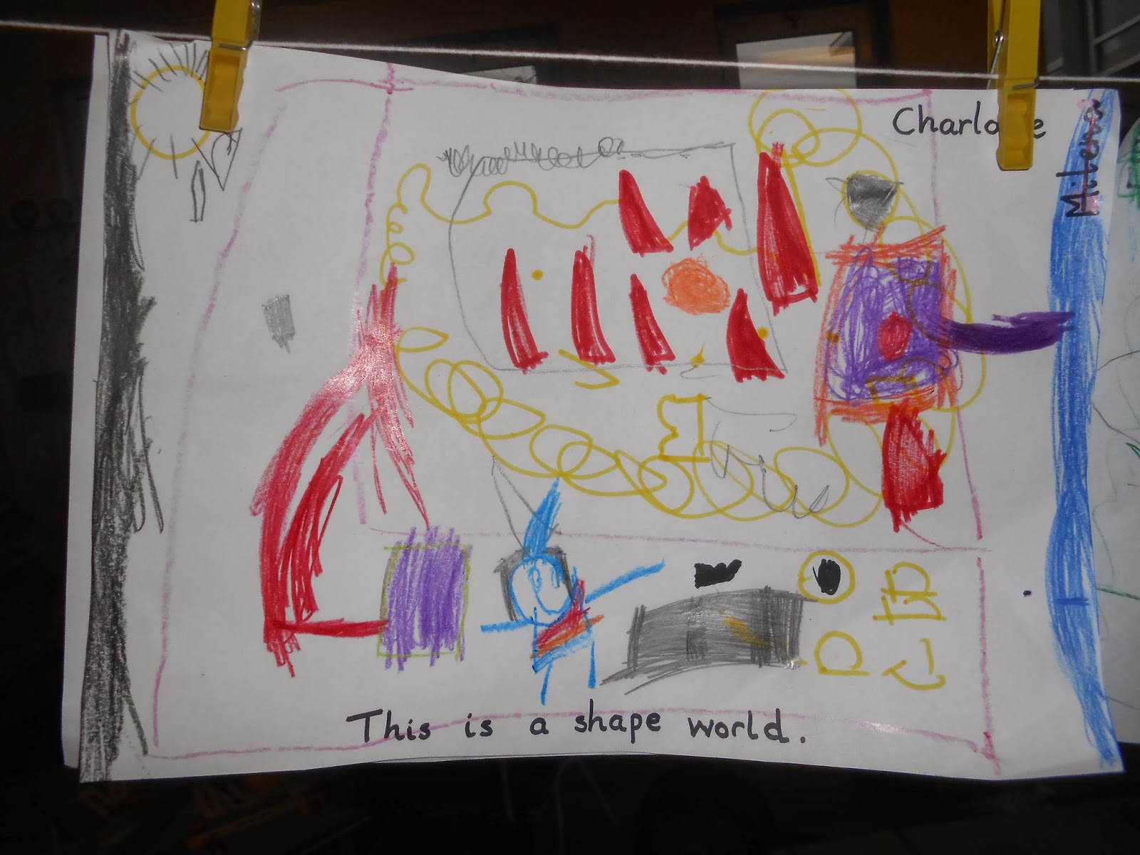 Behind The Red Door Shapes Patterns And More