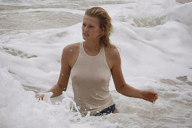 Toni Garrn Victoria’s Secret Braless See-Through Photoshoot Candids in St. Barts