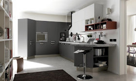 esquemas de color gris de la cocina