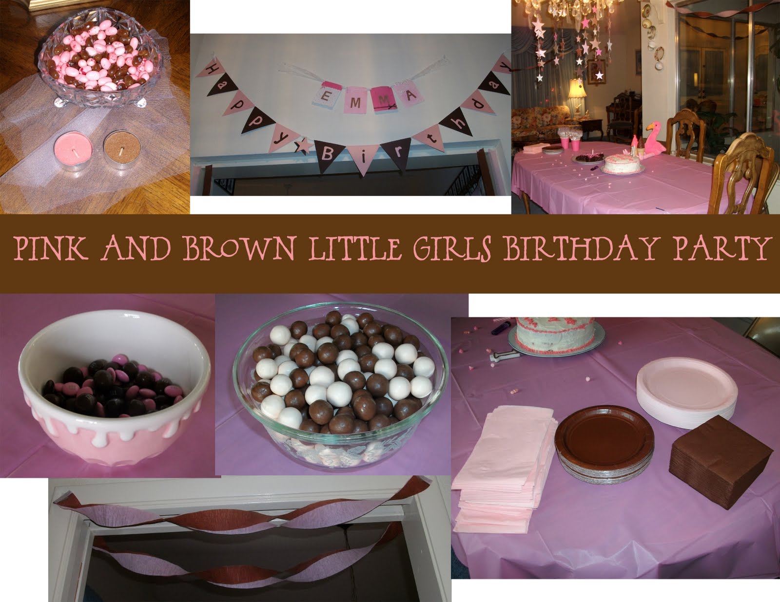 The Crafty Cab Pink and Brown Party