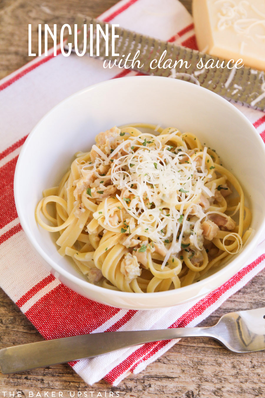 The Baker Upstairs linguine with clam sauce