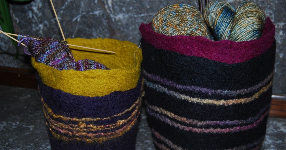 i felt like it Felt Knitting Project Vessels