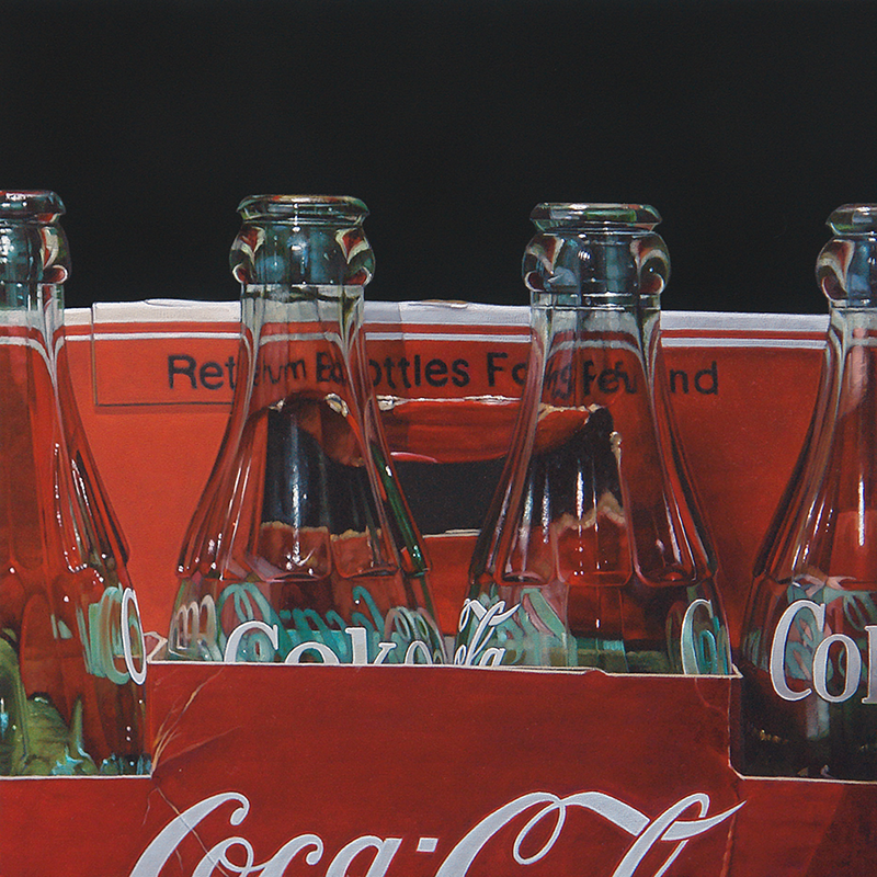 Paintings in Oil Tree's Place Show Coke