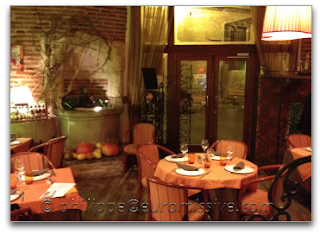 Aperçu de la salle principales du restaurant Le Lautrec à Albi, Tarn