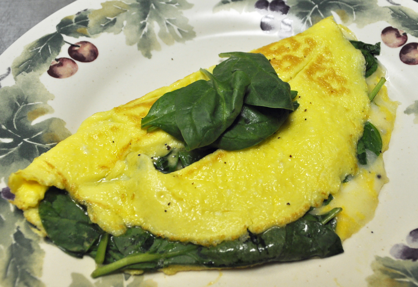My Cocina, My Kitchen Spinach and Truffle Cheese Omelet