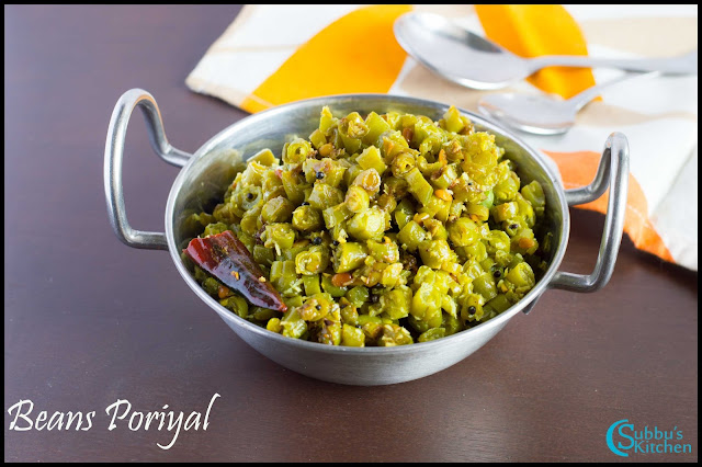 Beans Poriyal Beans Poriyal
