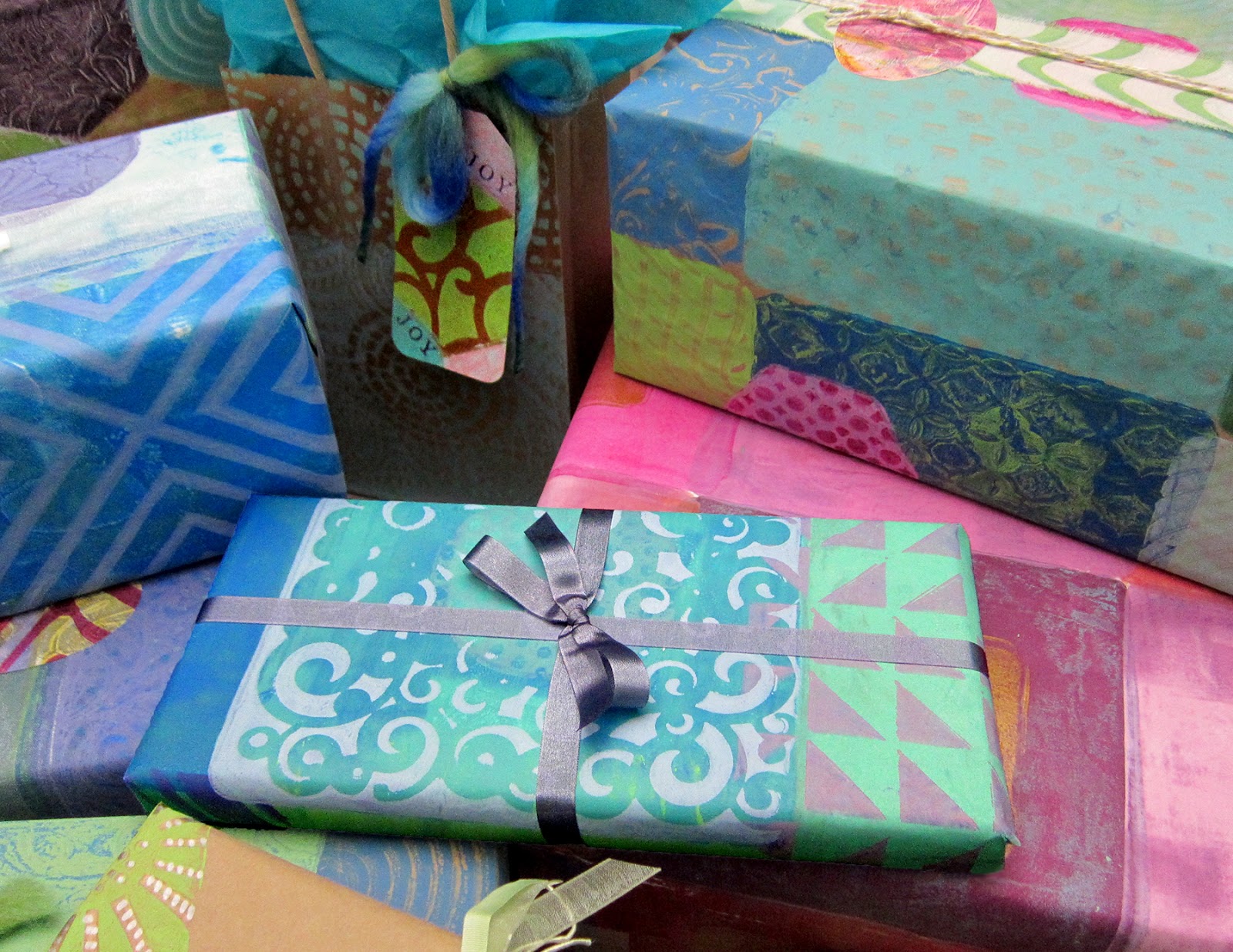 Printing with Gelli Arts® Gelli Printing DIY Gift Wrap... and More!