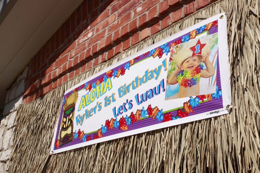 Home Confetti Hawaiian Luau Birthday Party!