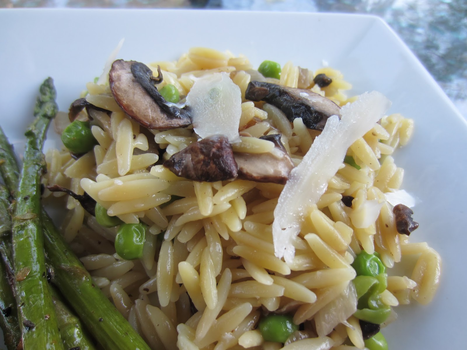 Little Mommy, Big Appetite Mushroom and Sweet Pea Orzo