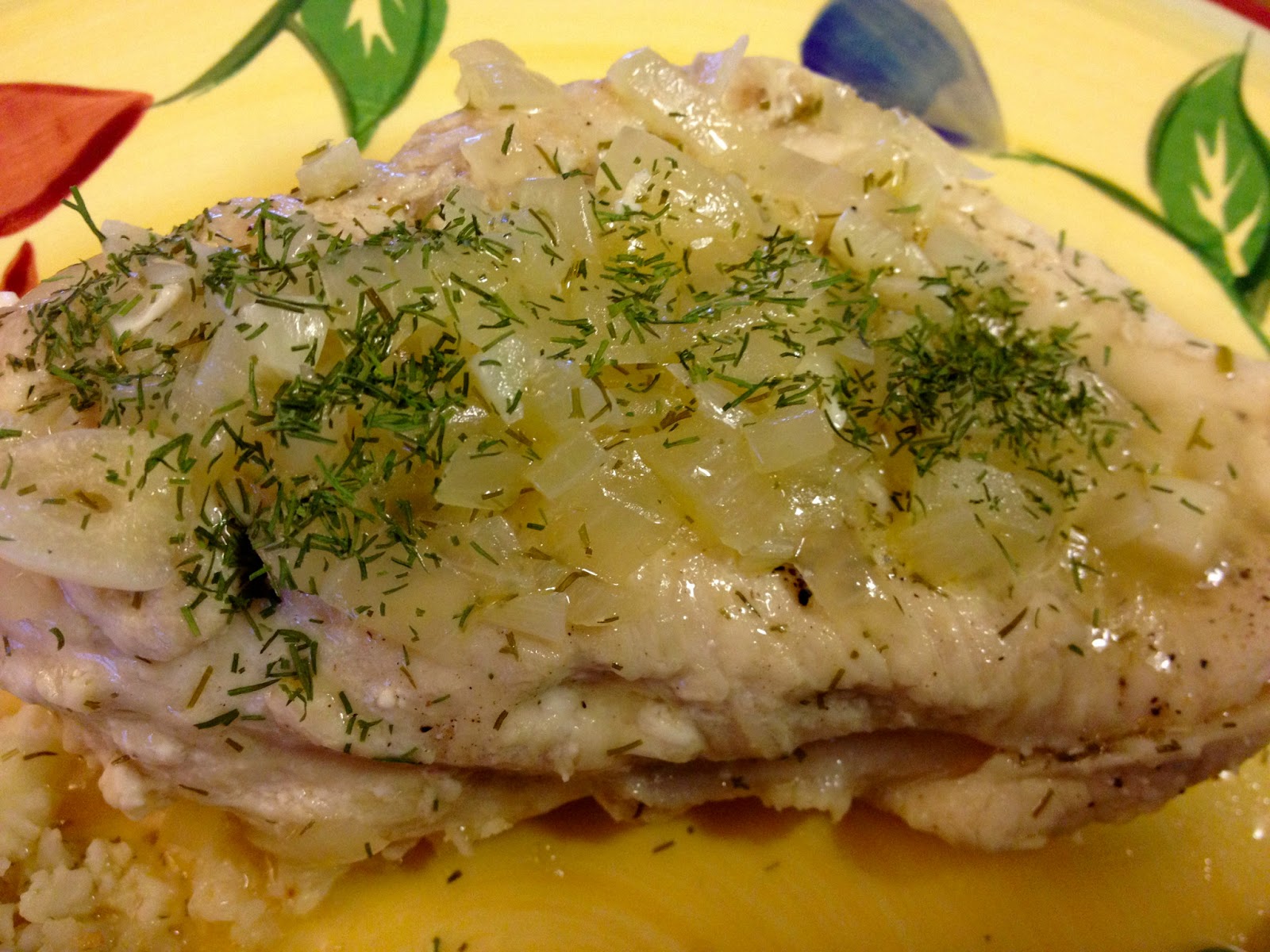 From Pasta to Paleo Paleo Lemon & Dill Chicken (with Cauliflower Rice)