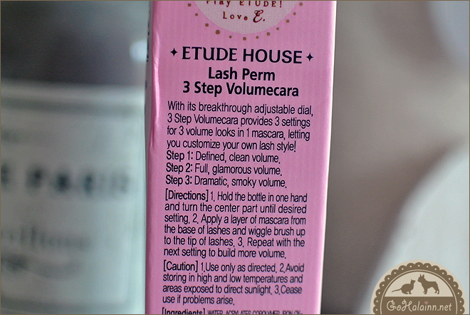 Etude House Lash Perm 3 Step Volumecara Mascara Review Etude House Lash Perm 3 Step Volumecara Mascara Review