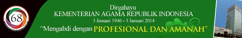 Contoh Banner Baner Spanduk Logo HAB Kemenag ke 68 69 tahun 2014 2015