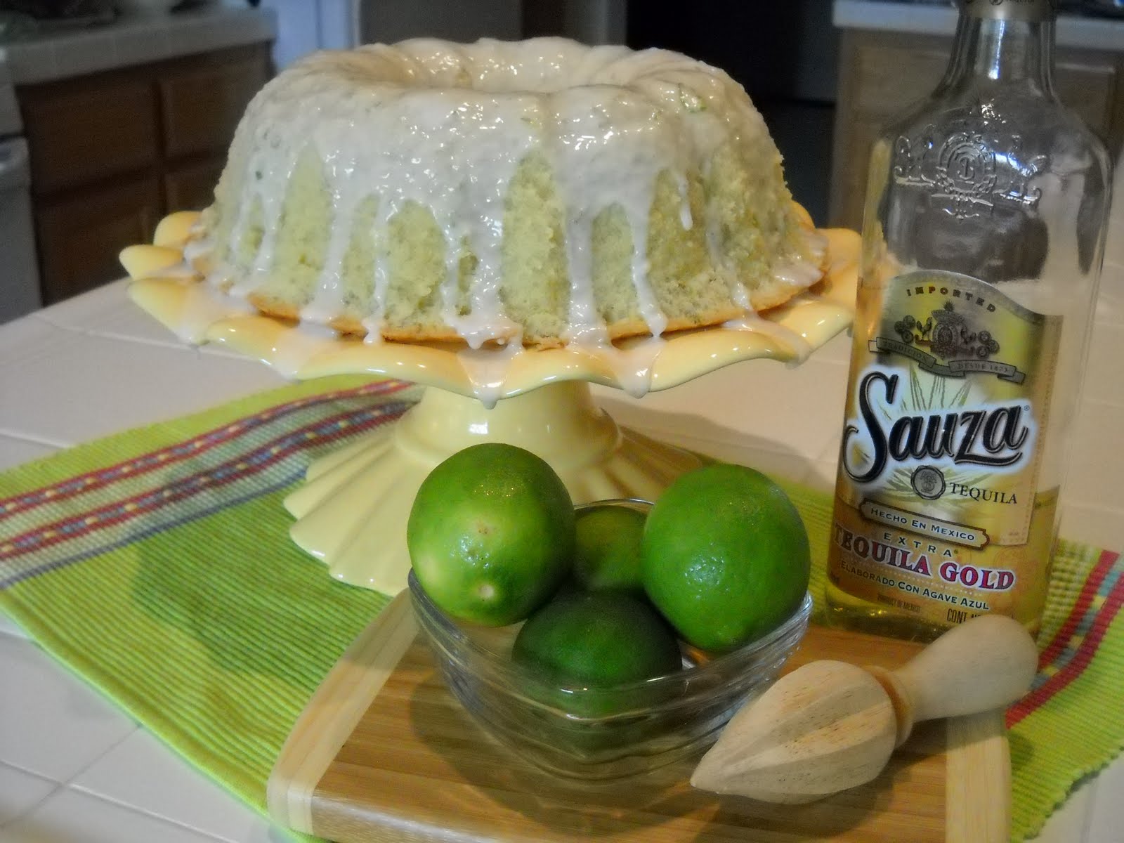 Bake It With Booze! TequilaLime Pound Cake with Vanilla (Lime) Glaze