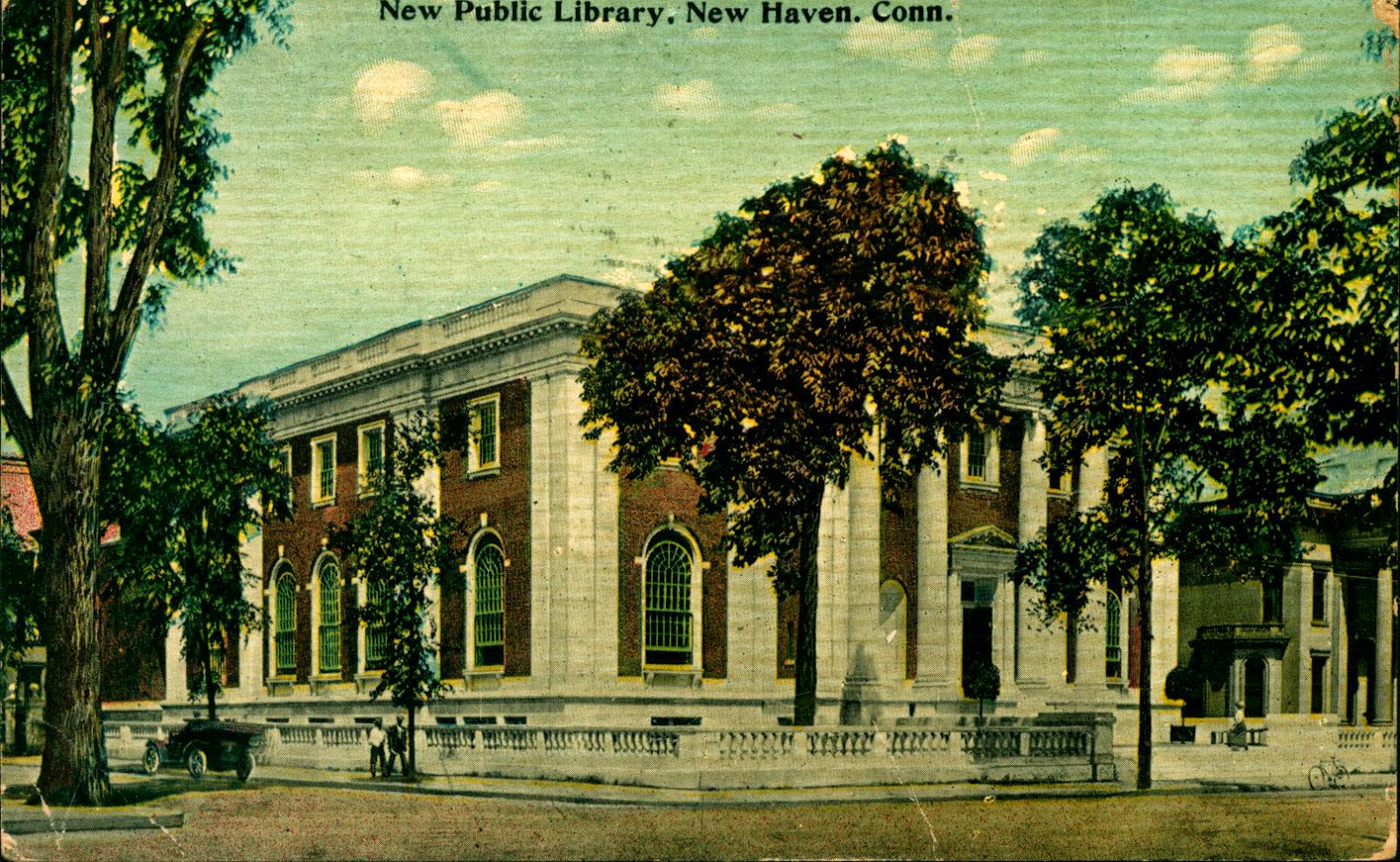 Library Postcards 1912 New Public Library, New Haven, Connecticut
